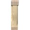 Ekena Millwork Traditional Slat Rough Sawn Bracket w/ Offset Brace, Douglas Fir, 6"W x 18"D x 26"H BKT0604X18X26TRA06RDF - alternate 2